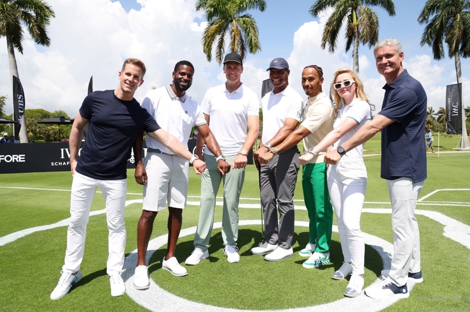 IWC Schaffhausen Organiza un Reto de Golf con Tom Brady y Lewis Hamilton