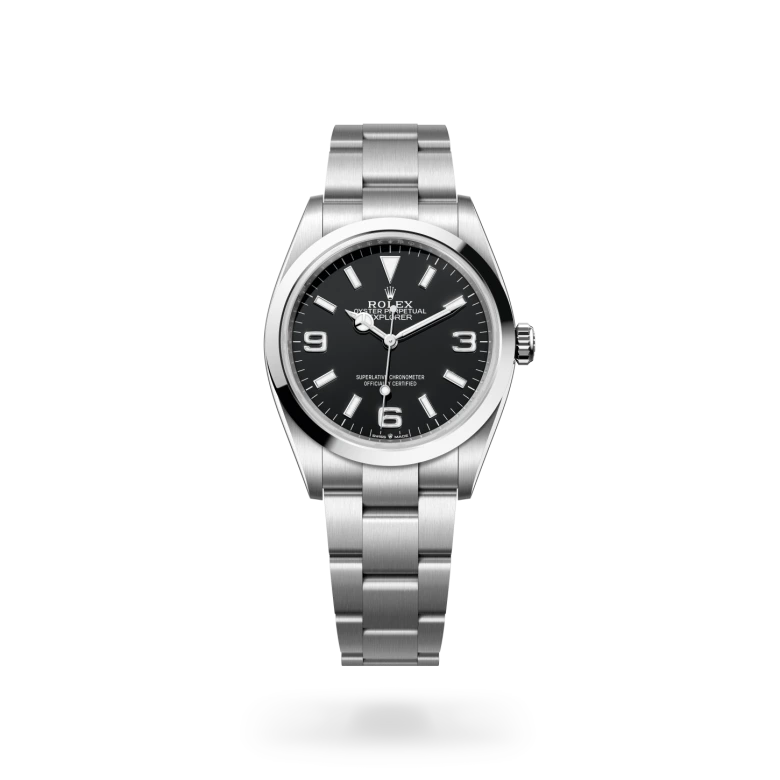 Explorer Oyster, 36 mm, acero Oystersteel