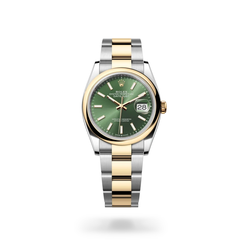 Datejust 36 Oyster, 36 mm, acero Oystersteel y oro amarillo