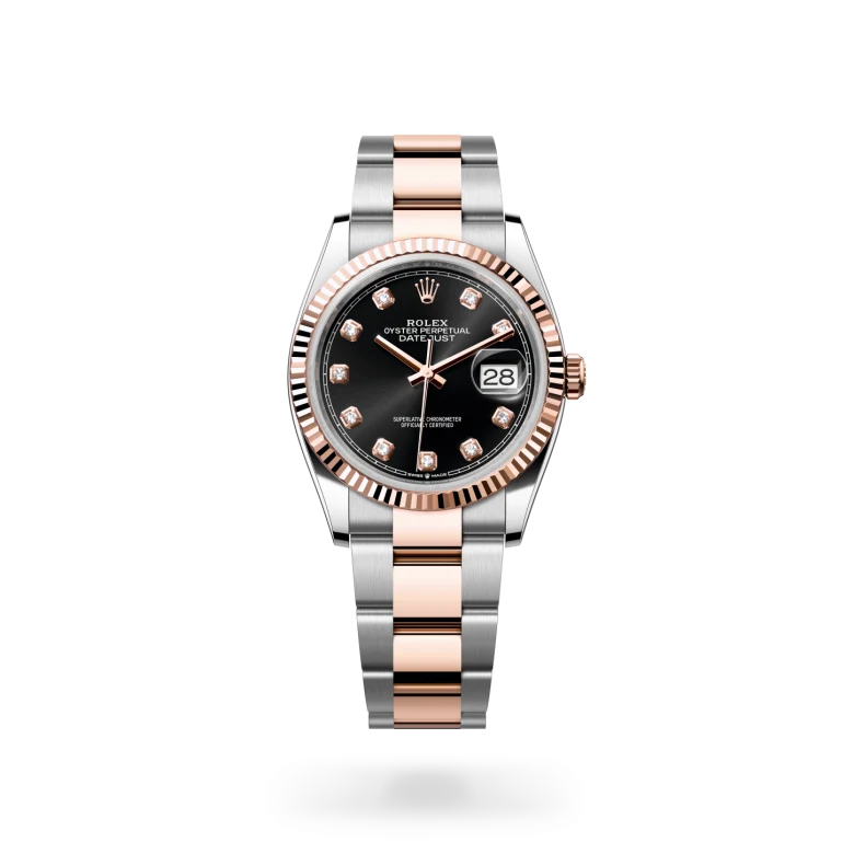 Datejust Oyster, 36 mm, acero Oystersteel y oro Everose