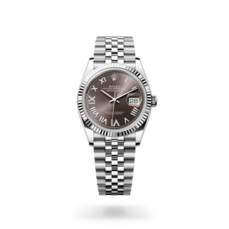 Datejust 36 Oyster, 36 mm, acero Oystersteel y oro blanco