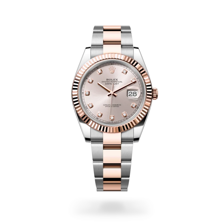 Datejust Oyster, 41 mm, acero Oystersteel y oro Everose