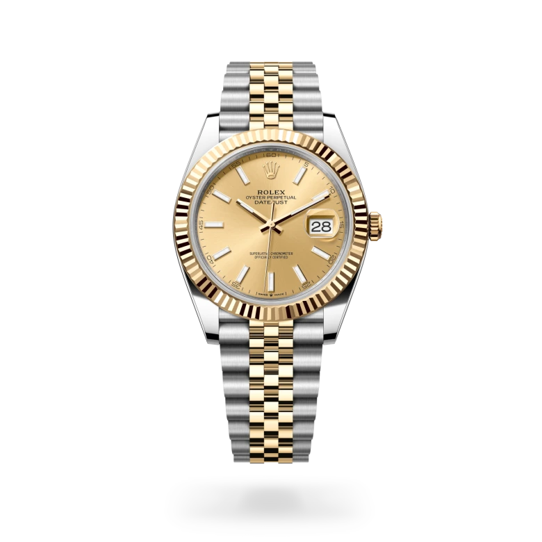 Datejust Oyster, 41 mm, acero Oystersteel y oro amarillo