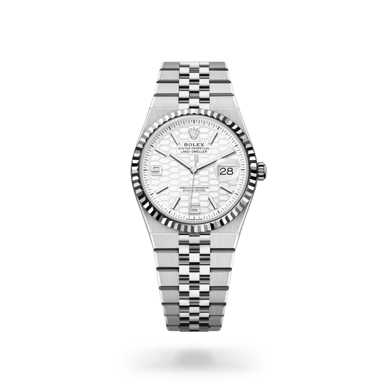 Land-Dweller Oyster, 36 mm, acero Oystersteel y oro blanco