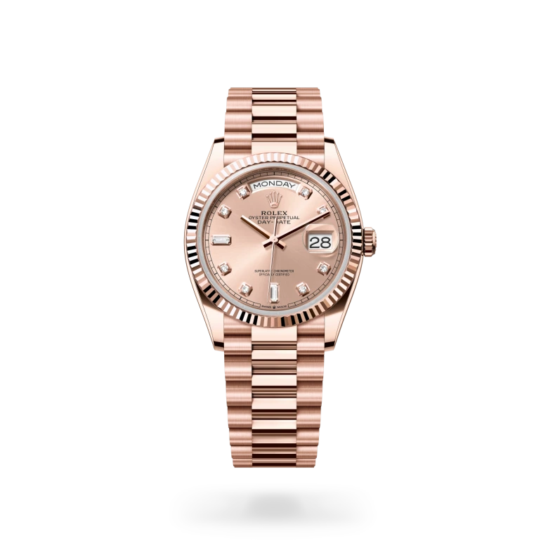 Day-Date Oyster, 36 mm, oro Everose