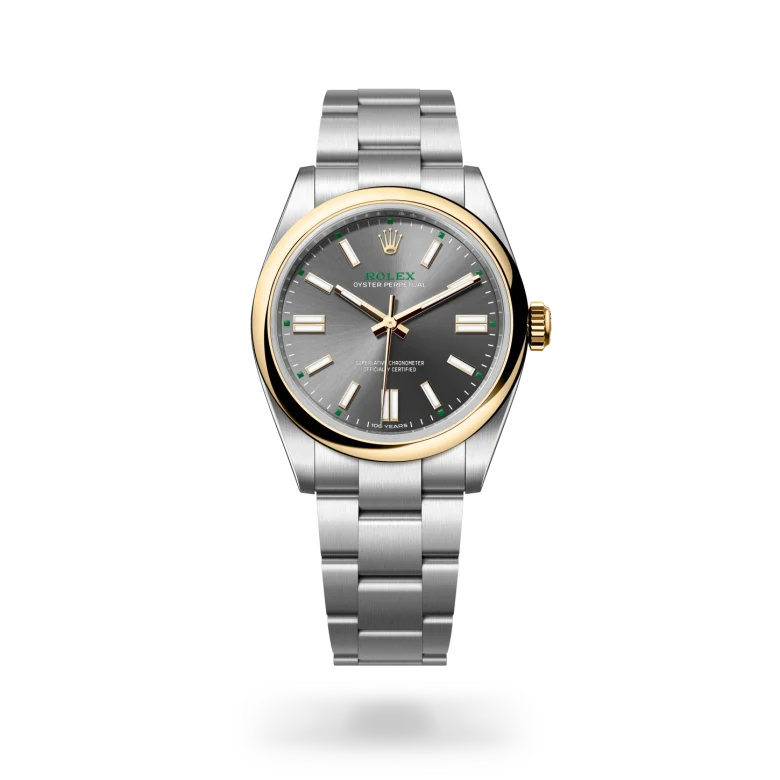 Oyster Perpetual 41 Oyster, 41 mm, acero Oystersteel y oro amarillo