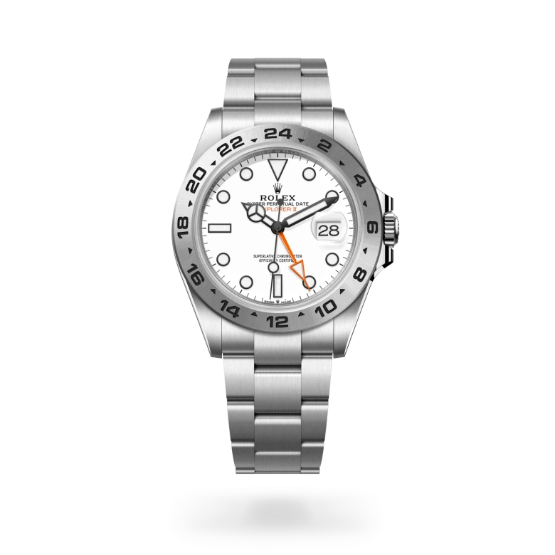 Explorer II Oyster, 42 mm, acero Oystersteel