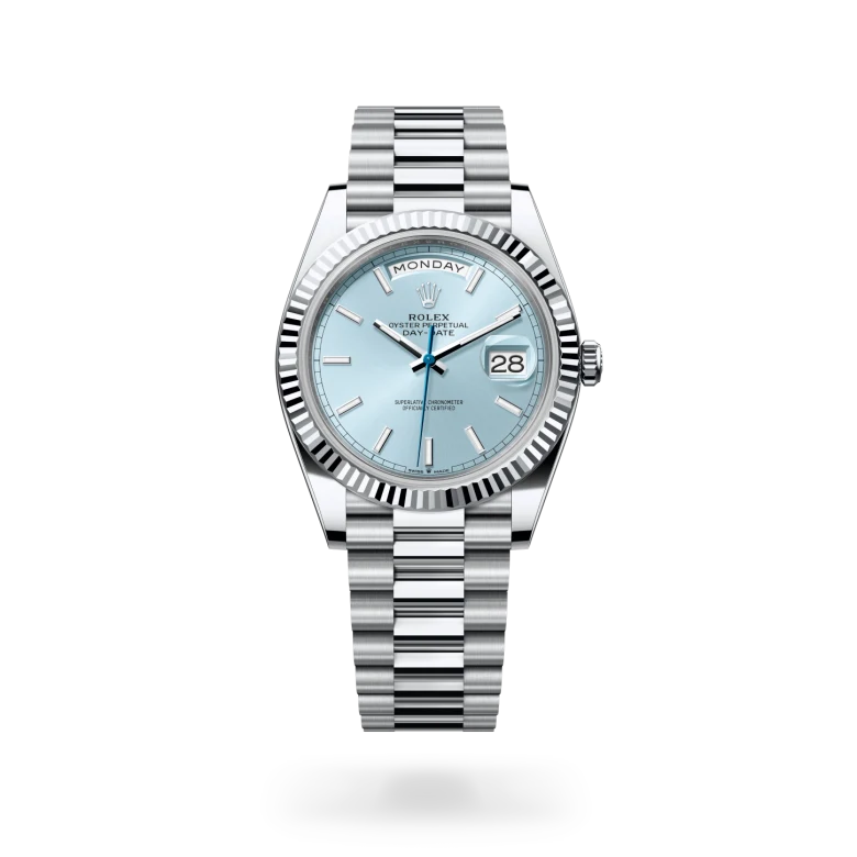 Day-Date 40 Oyster, 40 mm, platino