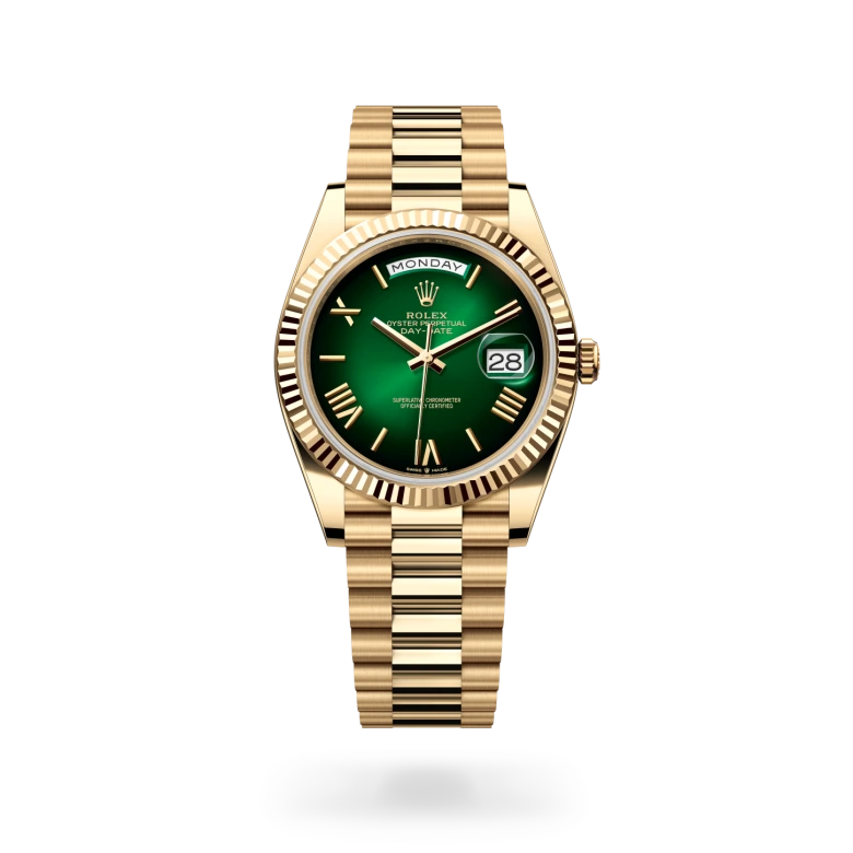 Day-Date Oyster, 40 mm, oro amarillo