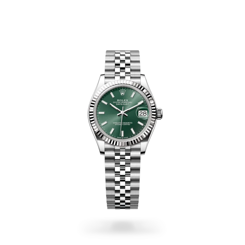 Datejust Oyster, 31 mm, acero Oystersteel y oro blanco