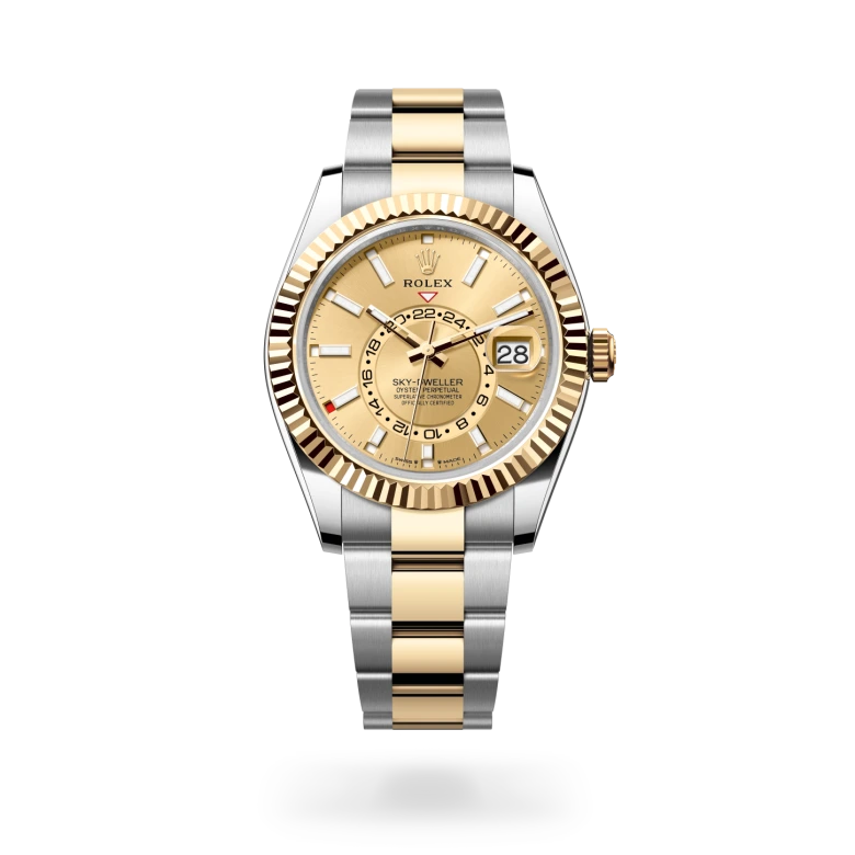 Sky-Dweller Oyster, 42 mm, acero Oystersteel y oro amarillo