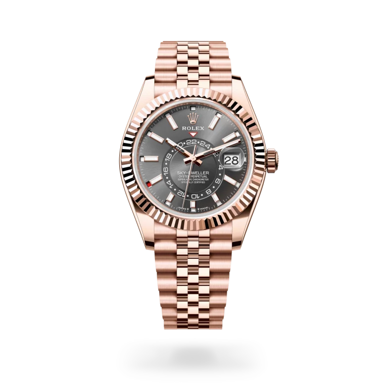 Sky-Dweller Oyster, 42 mm, oro Everose